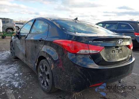 2013 Hyundai Elantra Limited from USA, damaged, VIN KMHDH4AE2DU760016